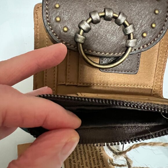 Tony Lama Turquoise Tooling Wristlet/Wallet - Picture 7 of 9